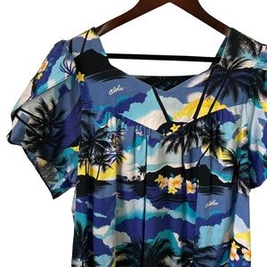 Hawaiian Mumu Dress Jade Fashions XL